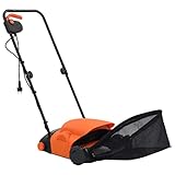 vidaXL Elektro Vertikutierer Rasenlüfter Rasen Lüfter Moosentferner Gerät Garten 400 W 30 cm Arbeitsbreite 20 L Fangkorb Elektrisch Höhenverstellbar