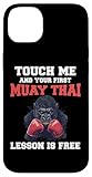 Hülle für iPhone 14 Plus Lustiger Muay Thai Gorilla
