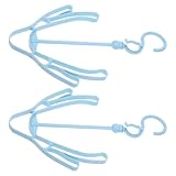 Veemoon 2 Stück Schuhständer aus Kunststoff mit Haken zum Aufhängen und Abstellen Schuhregal für Stiefel und Schuhe Schutz vor Verformung Platzsparend für Haushalt und Reisen