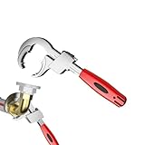 Rollgabelschlüssel | Hahnschlüssel, verstellbar, vielseitig einsetzbar, für Küche, Bad, Klempnerei, Installation zu Hause