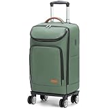 Lekespring Business Trolley Rucksack mit Abnehmbarem Rollen, Reise Rolling Leder Wasserdichter Rucksack, 17,3 Zoll Laptoptasche Handgepäck Flugzeug Zugelassen, Rollkoffer Rucksack für Damen Herren