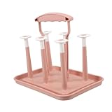 VICASKY Babyflaschen Trockenständer und Becherhalter aus Robustem Multifunktionales Platzsparendes Ablagegestell für Babyflaschen Trinkbecher und Abnehmbar und Leicht zu Wiederverwendbar