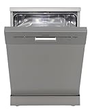 Respekta Bena Unterbau-Geschirrspüler, 60 cm/Freistehend / 5 Programme/Startzeitvorwahl/Automatische Türöffnung / 2 Sprühebenen / 49 dB/Energieeffizienzklasse D/Silver / GSPS60SI-12