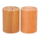 HAKIDZEL 2 Stück Holz Mondkuchenstempel Ø mit Glücks Wohlstandsmotiv Handliche Gebäckpresse für DIY Kuchen Fondant und Kekse Langlebiges Backzubehör für Kreative Mondkuchenherstellung