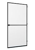 Rhino Insect Screen Insektenschutztür Spannrahmen-Tür Fliegengitter Alurahmen für Türe individuell kürzbar Insektenschutz Tür, anthrazit, 100 x 210 cm