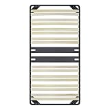 i-flair Lattenrost 80x200 cm, Lattenrahmen Ergo IF28 aus stabilem Metall - für alle Betten geeignet