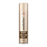Wellaflex Haarlack Extreme Hold | Styling Spray für 48h ultimativen Halt ohne Verkleben | vegane, kopfhautschonende Formel | mit UV-Schutz | Haltegrad 6 | 250 ml