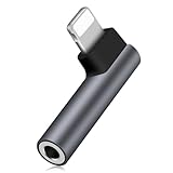 Coolden Adapter für iPhone Lightning auf 3.5mm Klinke Adapter Kopfhörer Aux Audio Adapter für iPhone 14/14 Pro/13/13 Pro/12 Pro/11/11 Pro/8/7/6/8 Plus/7 Plus/6 Plus Alle iOS Systeme Grau