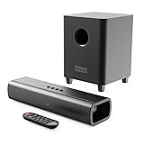 MAJORITY Naga 40 Plus Soundbar Für TV Geräte | 200W 2.1 Soundsystem | Bluetooth Soundbar mit Subwoofer | Sound Bar HDMI ARC | Wandmontage Home Cinema Sound System | Inklusive Fernbedienung