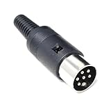 DRUT 6-poliger DIN Steckverbinder - Lötanschluss mit verzinnten Kontakten für Audio & Video DIY Adapter Projekte (1)