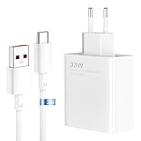 33W Schnellladegerät für Redmi Note 13 Pro, XiaoMi 14 Pad 6 Pad 5 11 Lite 11i Redmi 13C 12C Note 11S 12S Note 12 Pro 11 Pro 11T Pro 13T POCO X6 Pro M6 Pro X5 Pro Turbo-Ladegerät 2M Kabel