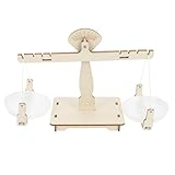 Supvox Holz Balance Waage DIY für Ab Jahren Stem Lernspielzeug mit Hand Auge koordination Interaktives Wissenschafts Baukasten Modell für Physik und Kreative Bildungsprojekte
