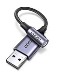 UGREEN USB auf 3.5mm Klinke Adapter Soundkarte für Computer, PS5, Switch, Lautsprecher, Mikrofon 4 Polig TRRS