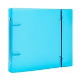 OTCRAFT Ordner-Schablonen-Aufbewahrungshülle, sauberes, transparentes weiches PVC, für nachfüllbare 15,2 x 15,2 cm große Notizbuchtaschen, Karton, Abstand zwischen den Aufbewahrungsordnern, Organizer