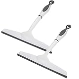 Berglander Duschabzieher 2er Pack, einsetzbar für Fenster, Badezimmer, Duschtüren, Spiegel, Fliesen und Autoscheiben etc.