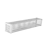 GAROZATION Edelstahl Rechteckige Pellet Räuchertube Für BBQ Hochwertige Grillwerkzeuge Und BBQ Zubehör Für Aromatisches Räuchern Von Fleisch Und Fisch