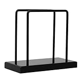 Serviettenhalter, Serviettenhalter aus Holz und Metall, Serviettenhalter Schwarz, Serviettenspender Hölzerne für Tisch Küchenzubehör, für Restaurants, Cafés, Küchen, Hotel, Tischdekorationen