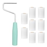 9 Stück Farbroller Set Klein,Schaumwalzen mit Farbroller Bügel,malerrolle,farbroller wandfarbe,malerset,Schaumstoff Farbroller Abdeckungen,für Malerbedarf und Möbel Malerei(56mm*34mm)