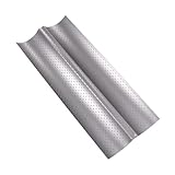 TOYANDONA Antihaft Backblech aus Edelstahl mit Wellenmulden Praktisches Baguette Backblech für Gleichmäßiges Backen Einfach zu Reinigen Platzsparendes Backzubehör für Küche und Restaurant