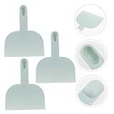 DECOMELODY 3 Stück Teigschaber Kunststoff mit Komfortgriff und Löffelfunktion Vielseitige Küchenhelfer für Teig Pizza Brot Kuchen Verzierung