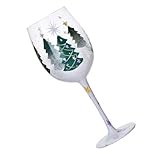 XuQiZZpp Einzigartiges Weihnachtsgetränke-Set mit Stielgläsern, anspruchsvolle Champagnerflöte, hoher Stiel, Weintrinkglas für Partys