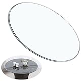 KXWOQ3ED Runde Klarglas Tischplatte, Glastischplatten Ersatz für Couchtische, Esstisch, 6 mm Dicke gehärtete Glastischplatte(75 cm(30 INCH))