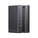UGREEN Revodok Max 208 Thunderbolt 4 Dock 40Gbps 8-in-1 Docking Station 3*Thunderbolt 4 (Dual 4K@60Hz, Single 8K Display), 85W Aufladen für Laptop, Gigabit Ethernet, kompatibel mit M4 Pro Mac Mini