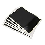 Depisuta Präzises Schwarzes Lasergravurpapier für Detaillierte Gravuren auf Metall, Keramik, Glas, 5 Einheiten. Laserpapier für Handwerker, 39x27cm