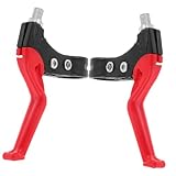 LOORGVEL Kinderfahrrad Bremshebel aus Leichtem Kunststoff Hebel Ergonomisch Ersatz für Defekte Fahrradbremsen Geeignet für Jungen und Mädchen Einfache Bedienung Schwarz-rot