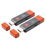 Boddceto HD Funkübertragungssender und -Empfänger 1080P 50M HD Funkvideo-TV-Stick-Anzeigeverstärker für Kamera Laptop PC zum Fernseher