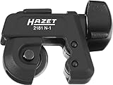 HAZET Klein-Rohrabschneiider 2181N-1 mit Instant Change System (ICS) I ergonomischer Drehknauf für optimale Handhabung - zum Schneiden von Aluminium, Kupfer und dünnwandigen Metallrohren