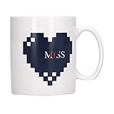 COMTERVI 300 Ml Keramik-Kaffeetasse, Keramik-Kaffeetasse, Farbwechselbecher, Porzellanbecher, Kaffeebecher für Büro und Zuhause