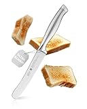 RÖSLE Frühstücksmesser Basic Line - 11 cm, hochwertiges Buttermesser, Brotzeitmesser für Brötchen und Brot, Klingenspezialstahl, ergonomischer silberner Griff, scharfes Küchenmesser für die Küche