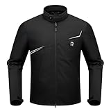 RIDEIRON Motorradjacke Herren mit CE-protektoren,Motorrad jacke Winter Herausnehmbarem Futter zum Schutz vor Kälte und Wind für alle Jahreszeiten,Schwarz,L