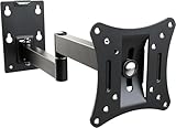 RICOO Monitor Halterung Wandhalterung Schwenkbar Bildschirmhalterung Monitorhalterung für 13-29 Zoll Flach Monitor-Arm Neigbar R02-11 Computer Curved PC Bildschirm Wand-Halter VESA 75 x 75-100 x 100