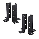 Cokritsm 4 Stück Verstellbare Pfostenanker, Passend für 1,5 x 1,5, 2 x 2, 2 x 4, 4 x 4 Pfosten, Verstellbare Holzzaun Pergola Pfostenhalterungen,Basishalterungen für Pergola Holzzaun