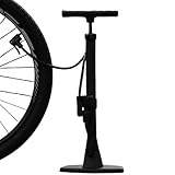 1 Stück Reifenfüller – Fahrradpumpe, Fahrradpumpe, Mehrzweck-Inflator, Rennrad-Zubehör, auslaufsichere elektrische Auto-Pumpe, für Rennrad-Sport, Metall, 61 x 7,6 x 15,2 cm, Schwarz