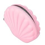 Portable Makeup Bag, Lightweight Cosmetic Bag, 5.1in Makeup Storage with Wide Opening, Travel Case with Chic Design, Shell Jewelry Box for Modern Style, Beauty Storage for Women and Girls