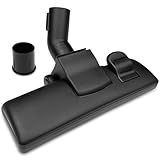 WinGluge Staubsauger Bürste Universal 32/35mm, Umschaltbar Staubsaugerdüse für Teppich und Hartboden, Staubsaugerbürste mit 2 Rollen, Bodendüse mit Bürste und Anschluss-Adapter, Staubsauger kopf