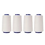 4 Spulen Nähgarn Polyester Stickmaschine je 914 m für Maschinen-Handsteppen, professionelles Schneidergarn