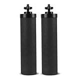 Ohulelks Schwarzer -Wasserfilter, Kompatibel mit Schwerkraft-Auftisch-Reinigungselementen