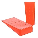 MILISTEN 2st Kunststoffkeil Kettensägenkeile Baumspitzen Protokollierung Zum Spalten Von Holzscheiten Holzfällerwerkzeuge Fällkeile Baumfällheber Baumkeile Holzspaltkeil Orange Plastik