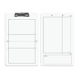 GAOSHA Basketball-Board für Fußballtrainer, trocken abwischbar, Whiteboard mit Whiteboard-Marker