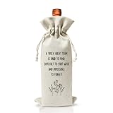 Weintasche mit Aufschrift 'A Truly Great Team, Sorry You Are Leaving', Wertschätzungsgeschenk für Kollegen, Mitarbeiter, Dankeschön, Abschiedsgeschenk, Ruhestandsgeschenk für sie, Geschenk zum neuen