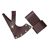 MILISTEN PU Outdoor Axt Schutzhülle Tragbare Dicke Kratzfeste Schutzhülle für Axtklinge Sicherer Schutz für Camping Gartenäxte Handliche Abdeckung für Effektive Aufbewahrung