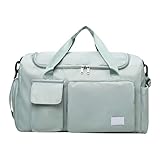 Rucksack für Reisen, Reisetasche, Tragetasche mit Trenntasche, Tasche für Damen und Herren, Tasche mit Schuhfach, leicht und einfach zu transportieren, grau, Herren-Reiserucksack, Handgepäck, grün,