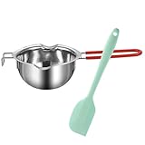 CFSVVD 2 Stück Schmelztopf, Schokolade Schmelzen, Wasserbad Schmelzschale Mit Griff, Langlebig Kuvertüre Schmelztopf, Wasserbad Topf für Schmelzen Schokolade Butter Herstellen