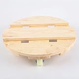 Pflanzschale, rund, Durchmesser 30 cm, mit Universal-Rad für mobile Blumentopf-Bodenstütze
