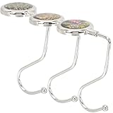Supvox 3 Stück Taschenhaken für Tisch aus Leichter Aluminiumlegierung Handtaschenhalter für Schreibtisch Platzsparend Dekorativ Tragfähig