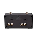 Riuulity Schach-Timer-Uhr, Count-Up, Count-Down, Keine Batterie Erforderlich, Leichter Tragbarer Wecker, Schachuhr für Pädagogische Klassenzimmer oder Heimspiele, Schwarz, 280 G